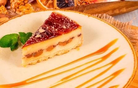 Запеченный карамельный чизкейк