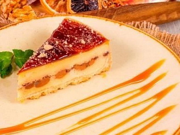 Запеченный карамельный чизкейк